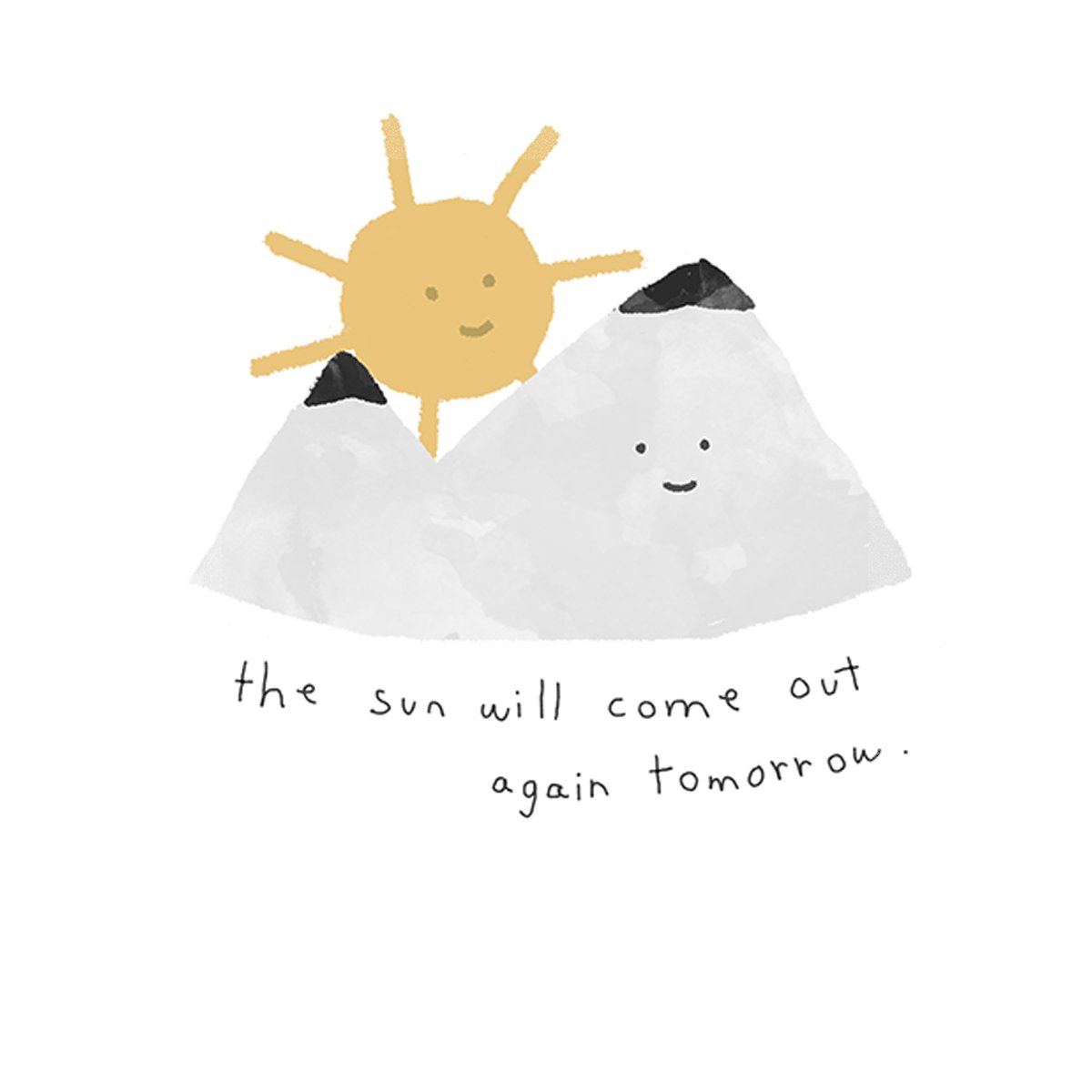 The Sun Will Come Out Again Tmr | Eco-Friendly Greeting Card