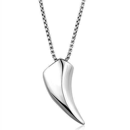 TK2006 - High polished (no plating) Stainless Steel Necklace with No