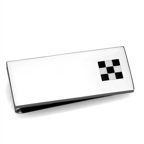 TK2084 - High polished (no plating) Stainless Steel Money clip with No