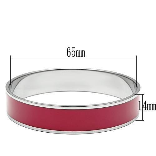 TK530 - High polished (no plating) Stainless Steel Bangle with Epoxy