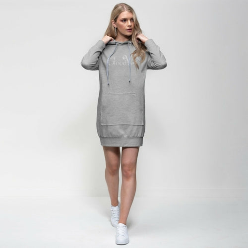 Uniquely You Womens Hooded Dress,  Good Vibes