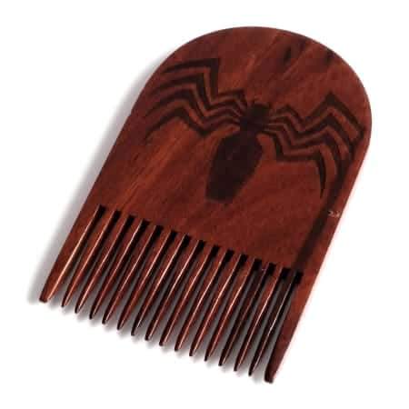 Venom Logo Wooden Beard Comb | Puce Oliver