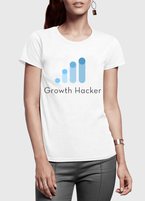 Growth Hacker Half Sleeves Women T-shirt | Scorpius