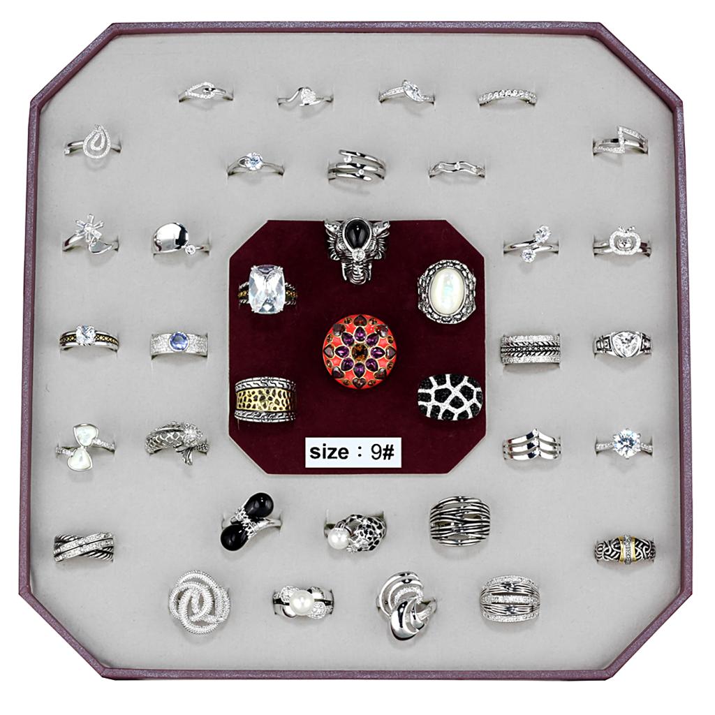 VK-011-SIZE9 - Assorted Brass Ring with Assorted in Assorted