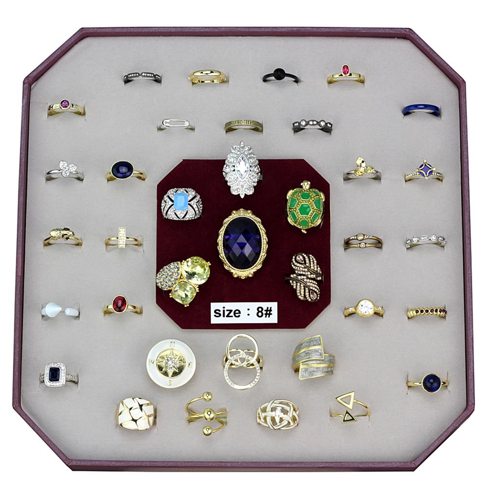 VK-040-SIZE8 - Assorted Brass Ring with Assorted in Assorted