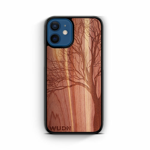 Slim Wooden iPhone Case (Winter Tree in Aromatic Cedar)