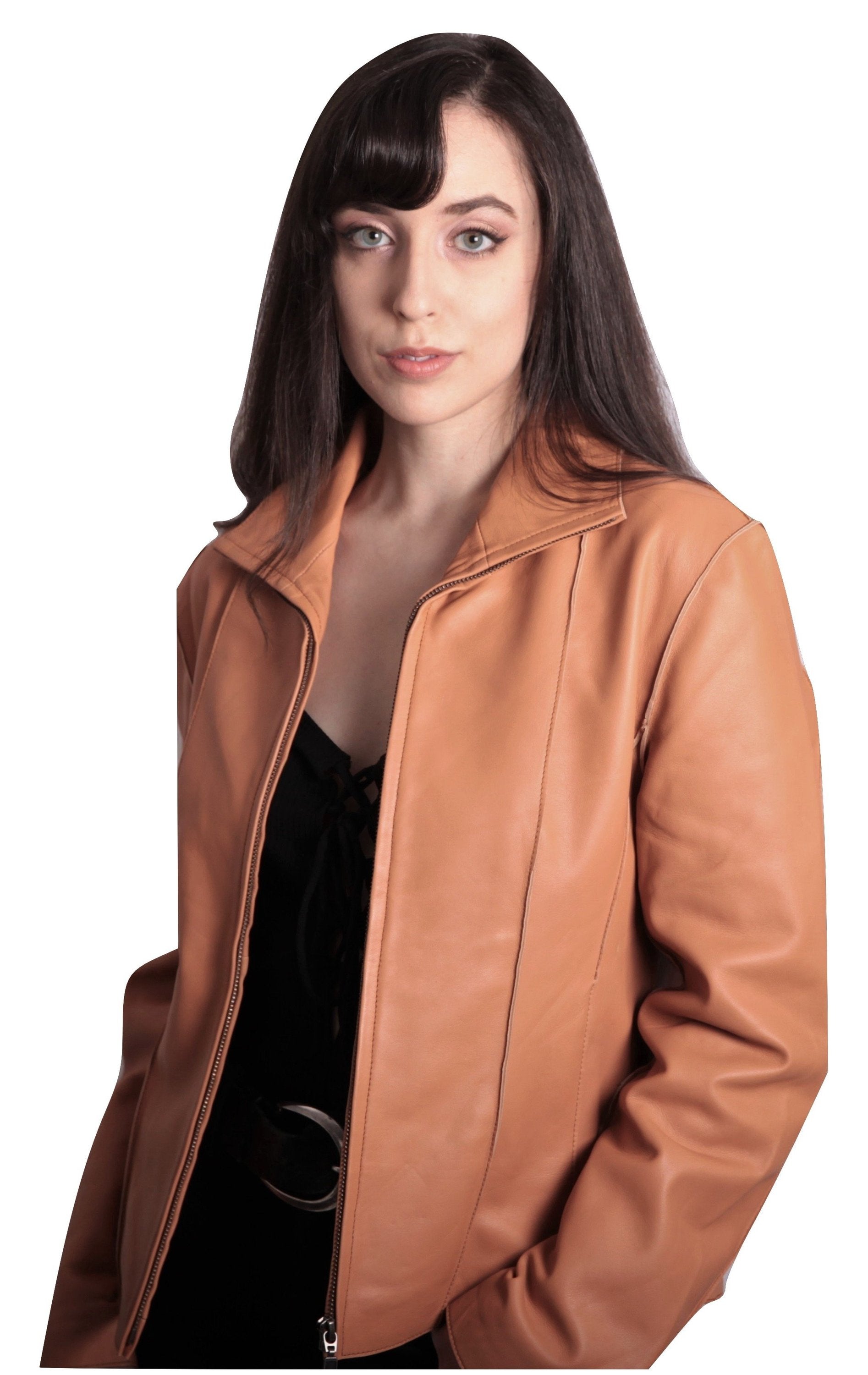 Aaliya Womens Sheepskin Leather Jacket