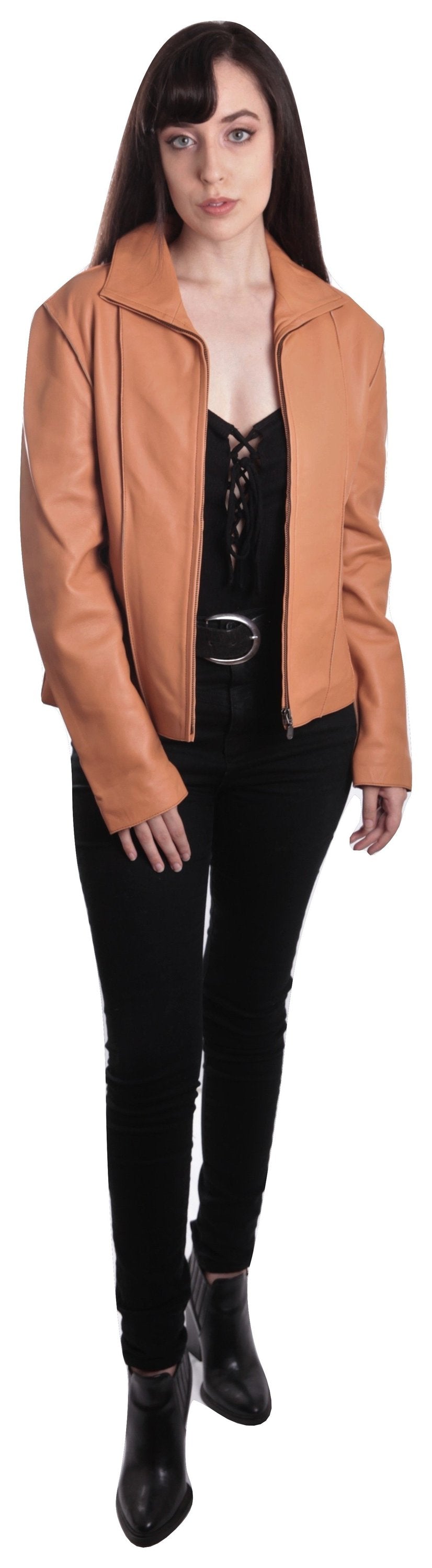 Aaliya Womens Sheepskin Leather Jacket