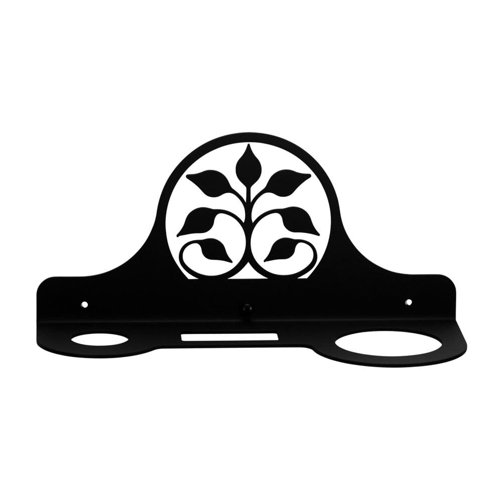 Wrought Iron Leaf Fan Hair Dryer Holder Rack