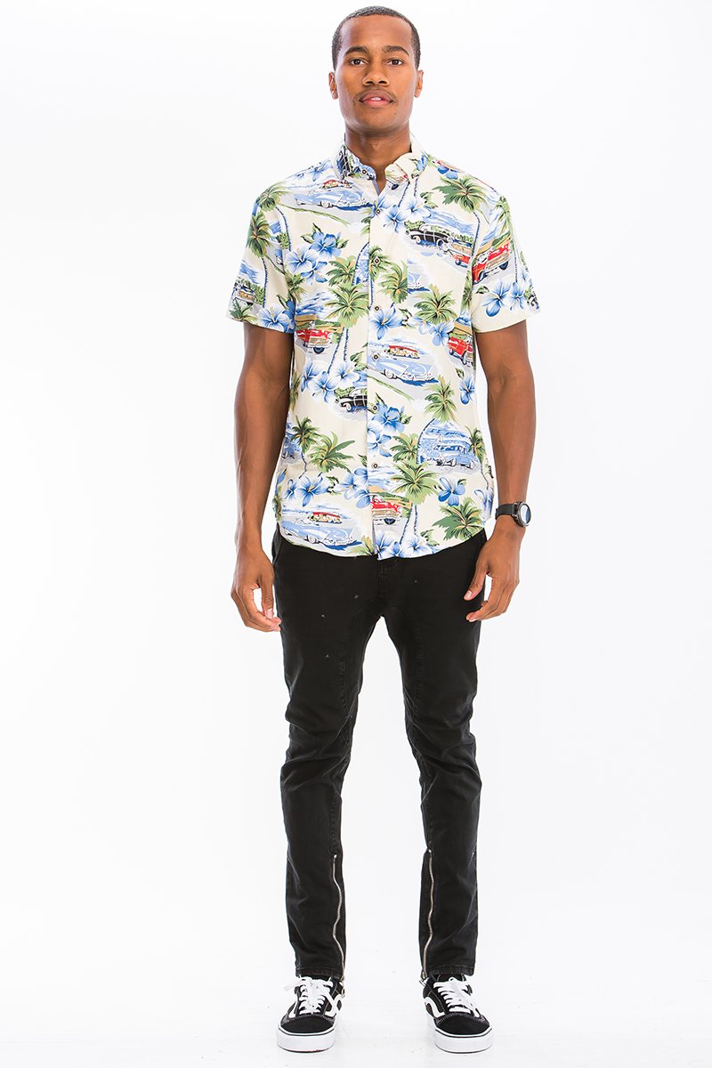 HAWAIIAN BUTTON DOWN SHIRT